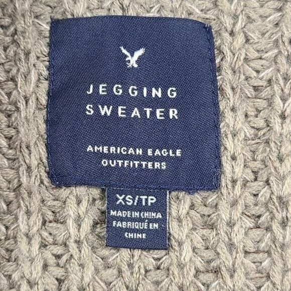 American Eagle Jegging Outfitters Womens Gray Knit Sweater Size X Small - Picture 5 of 11